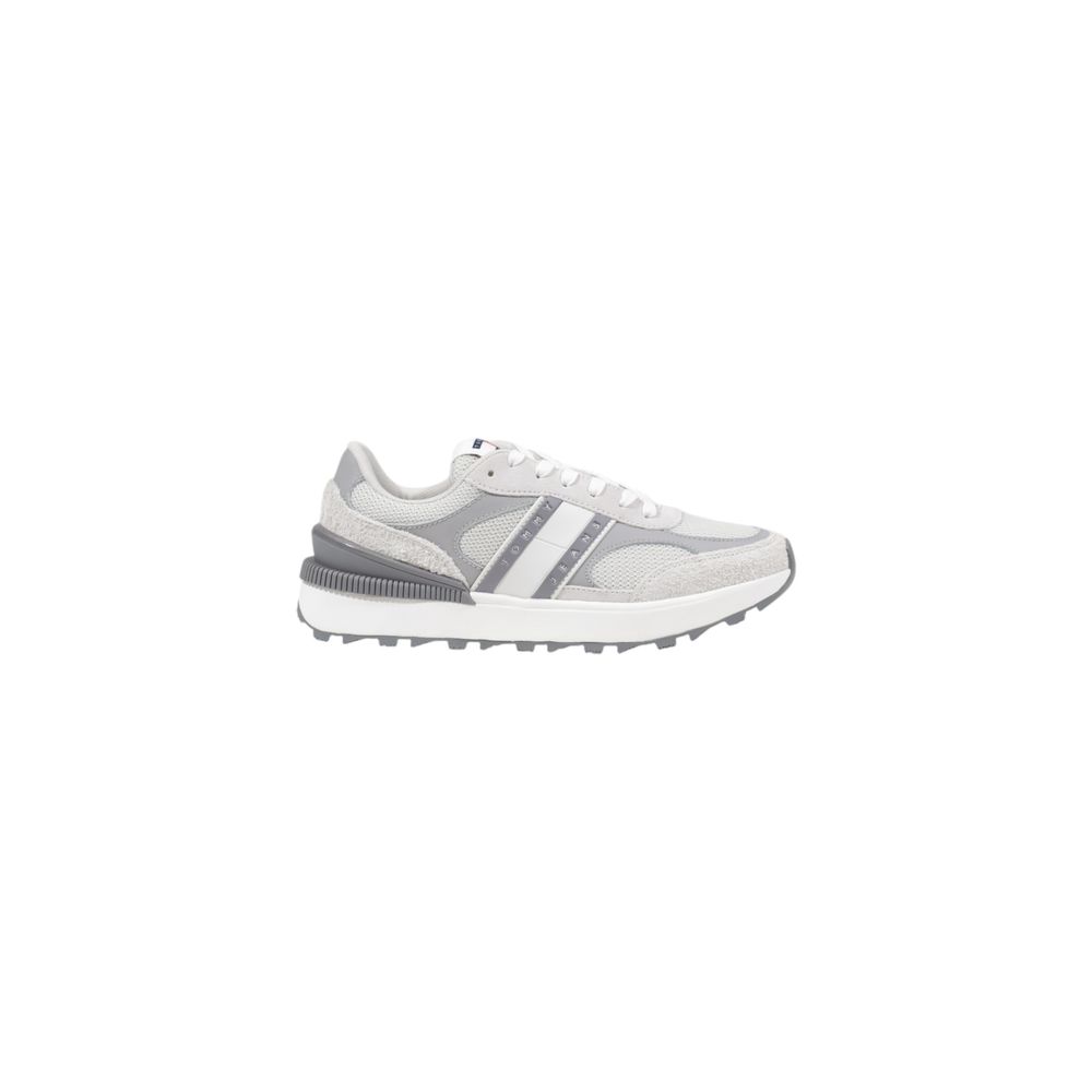 Tommy Hilfiger Jeans Graue Wildleder-Sneaker im Athletic-Look
