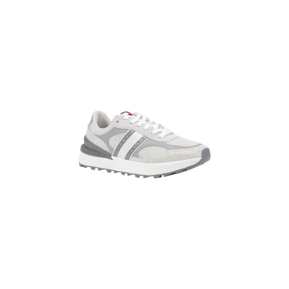 Tommy Hilfiger Jeans Graue Wildleder-Sneaker im Athletic-Look