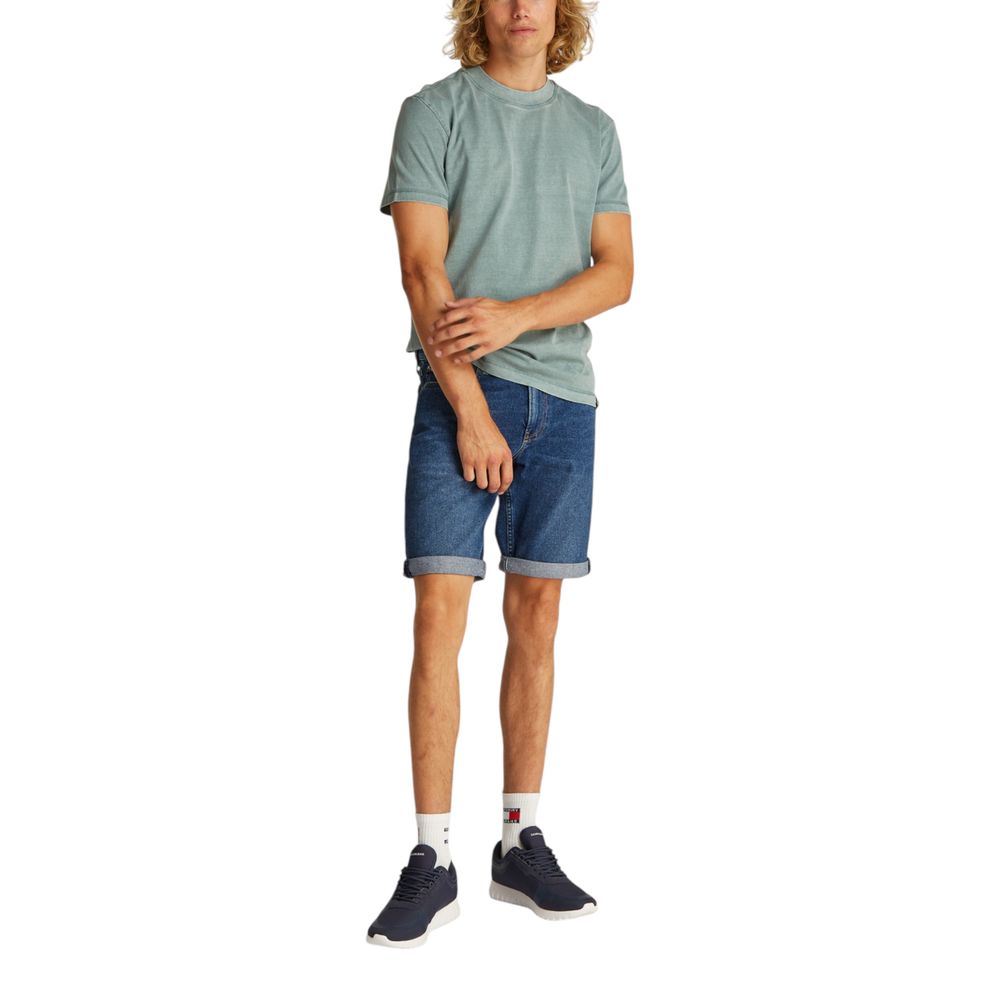 Calvin Klein Jeans Blaue Baumwoll-Bermudashorts