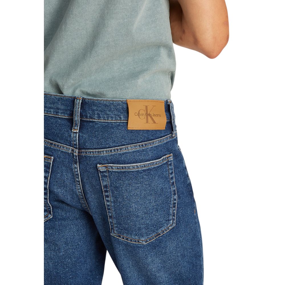Calvin Klein Jeans Blaue Baumwoll-Bermudashorts