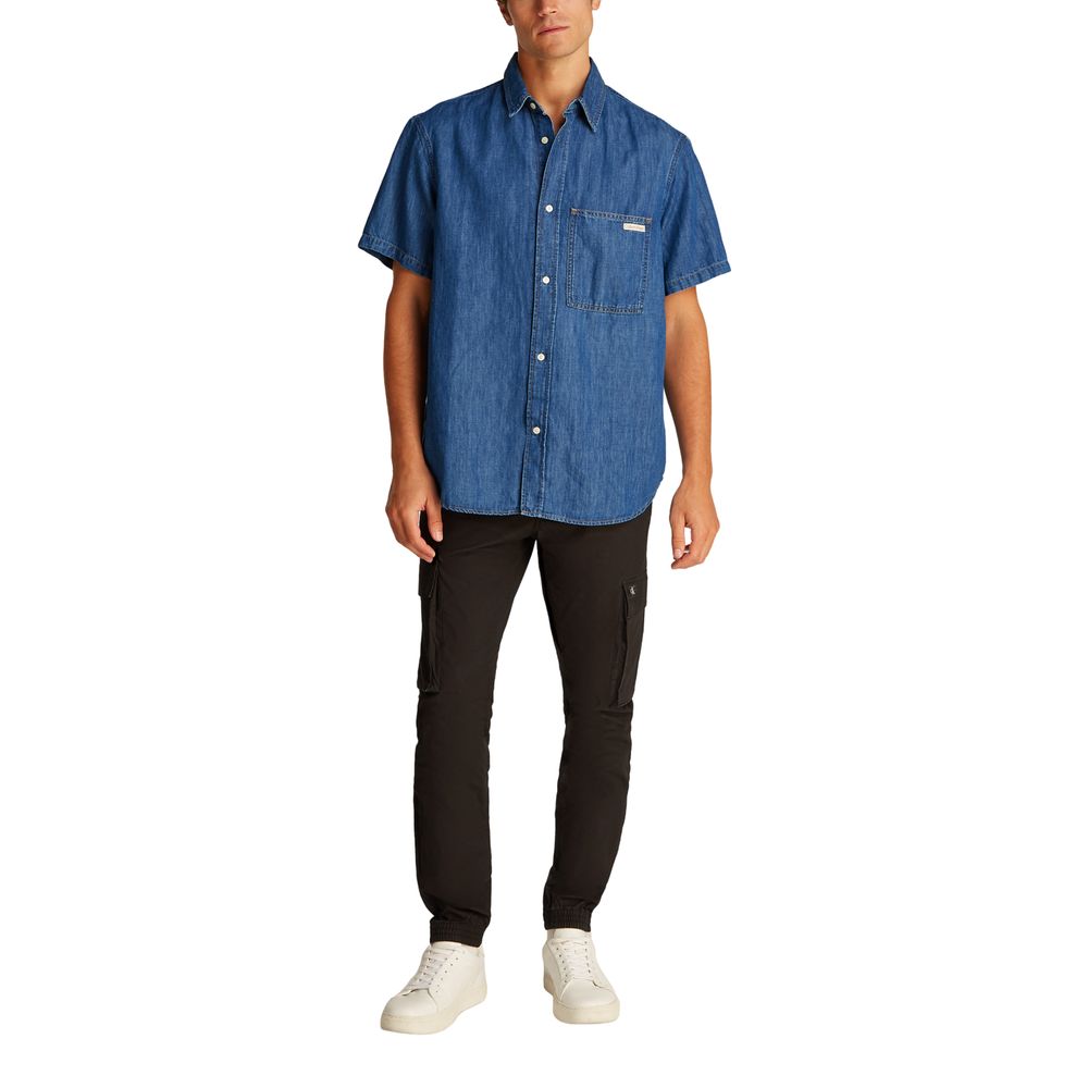 Calvin Klein Jeans Blaues Denim-Hemd