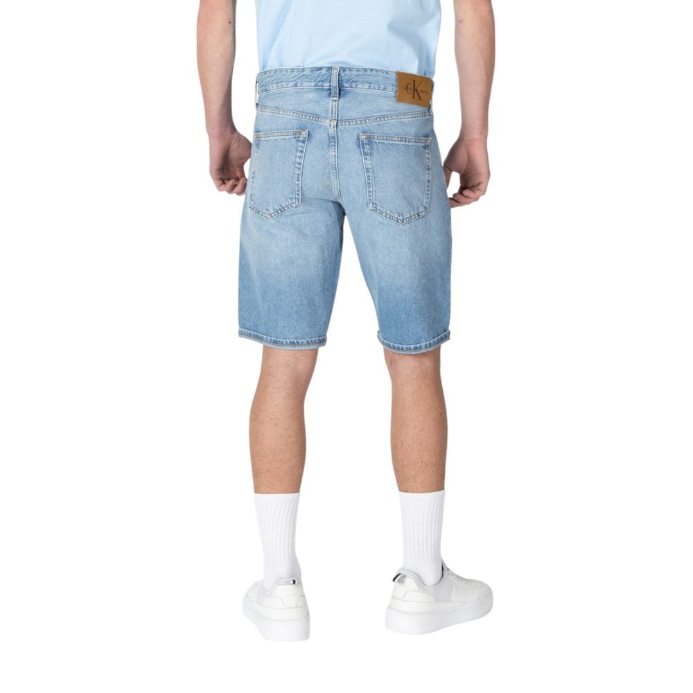 Calvin Klein Jeans Blaue Baumwoll-Bermudashorts