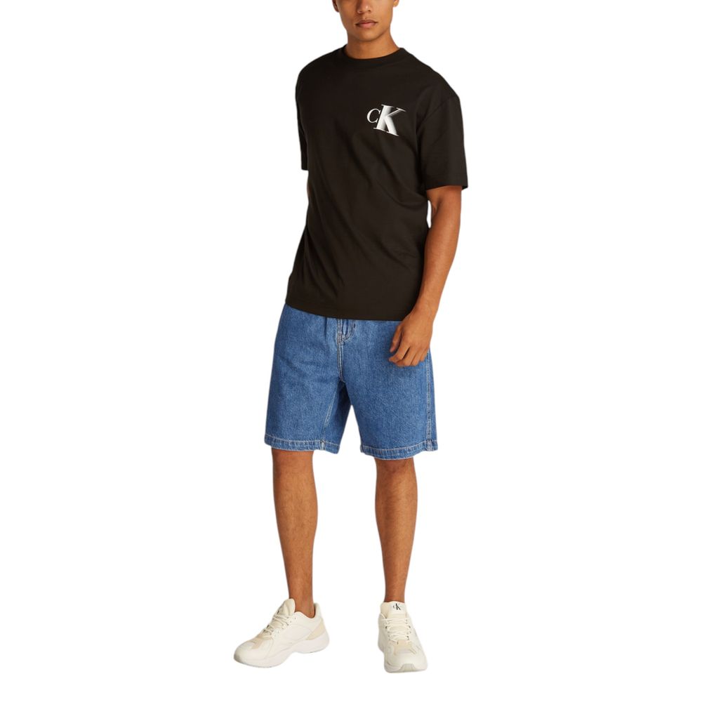 Calvin Klein Jeans Blaue Baumwoll-Bermudashorts