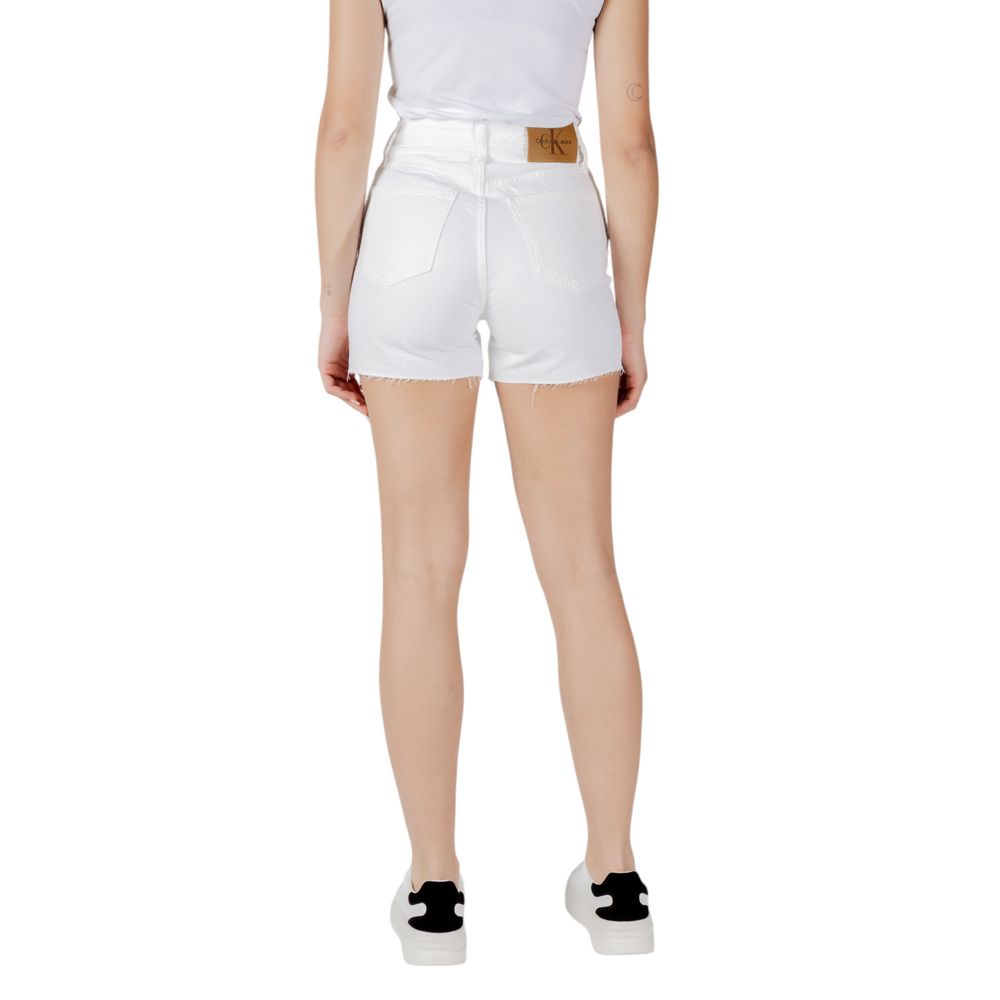 Calvin Klein Jeans Weiße Baumwollshorts