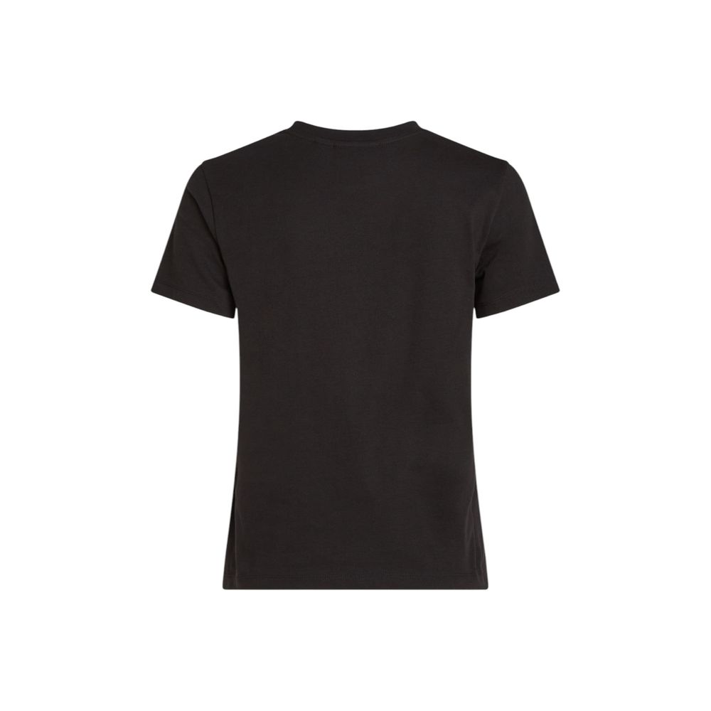 Calvin Klein Jeans Schwarzes T-Shirt aus recycelter Baumwolle