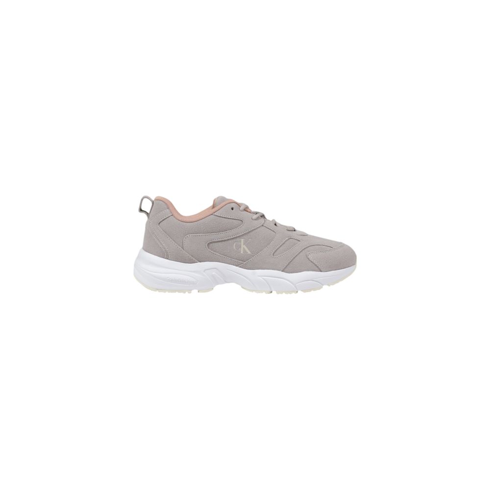 Calvin Klein Jeans Graue Kunstleder Sneaker
