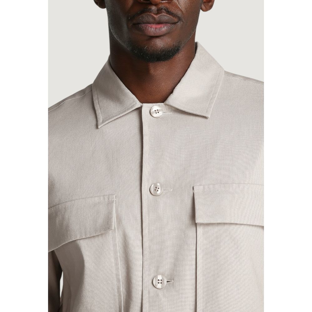 Calvin Klein Beige Lyocell-Hemd