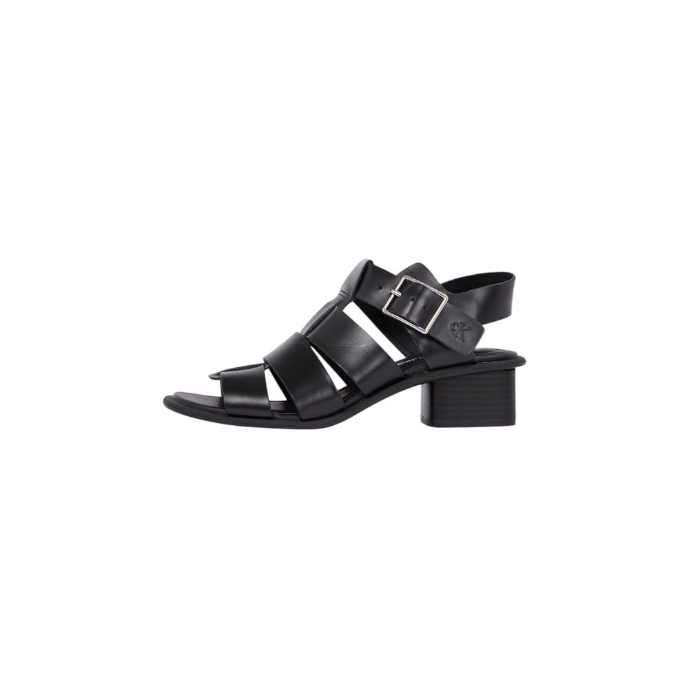 Calvin Klein Jeans Schwarze Sandalen aus Polyester