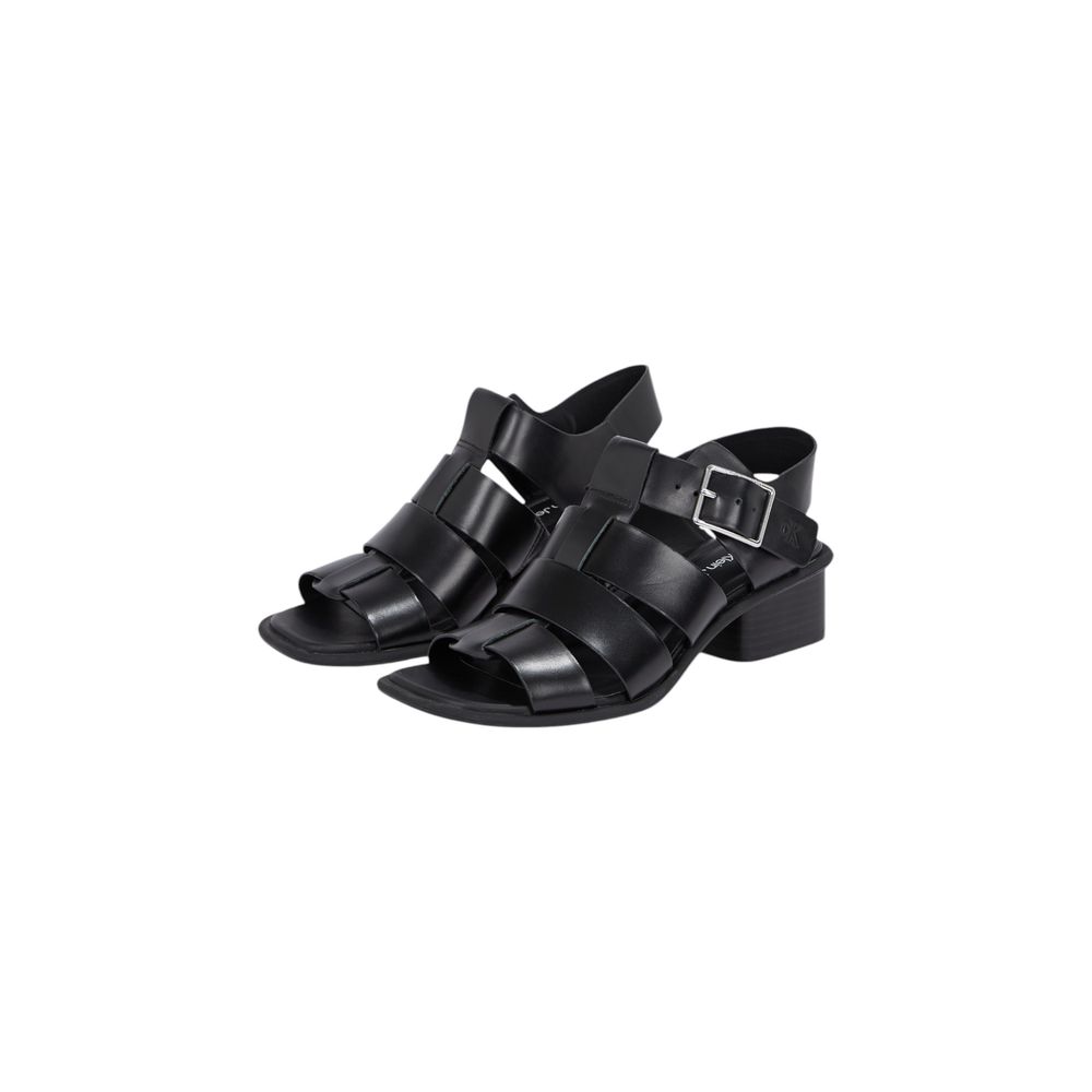Calvin Klein Jeans Schwarze Sandalen aus Polyester