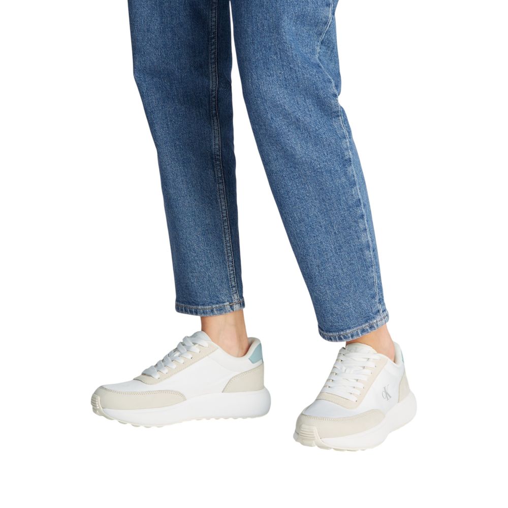 Calvin Klein Jeans Beige Leder Athletic Sneaker