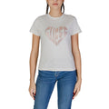 Guess Active Cremefarbenes Baumwoll-T-Shirt