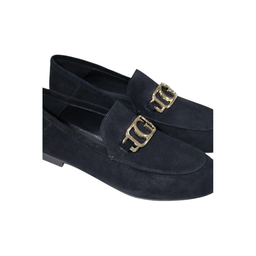 Guess Schwarze Leder Plateau-Pumps