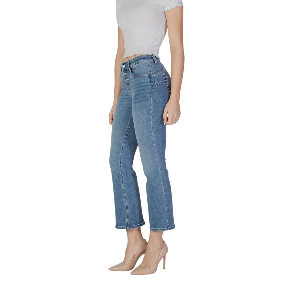 Liu Jo Blaue Bootcut-Jeans aus Baumwolle