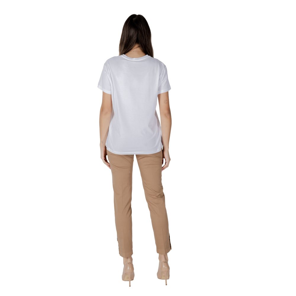 Liu Jo Weißes Baumwoll-T-Shirt