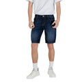 Armani Exchange Blaue Baumwoll-Bermudashorts