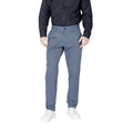 Armani Exchange Blaue Baumwoll-Röhrenhose