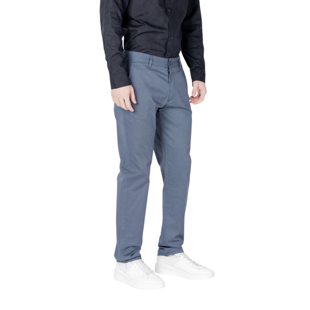 Armani Exchange Blaue Baumwoll-Röhrenhose