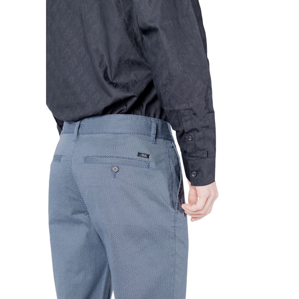 Armani Exchange Blaue Baumwoll-Röhrenhose
