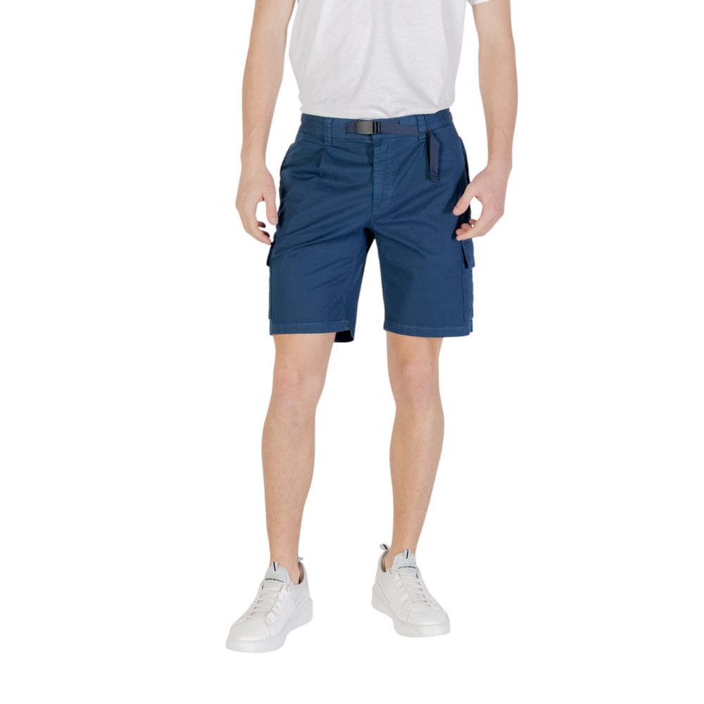 Hugo Boss Blaue Baumwoll-Bermudashorts
