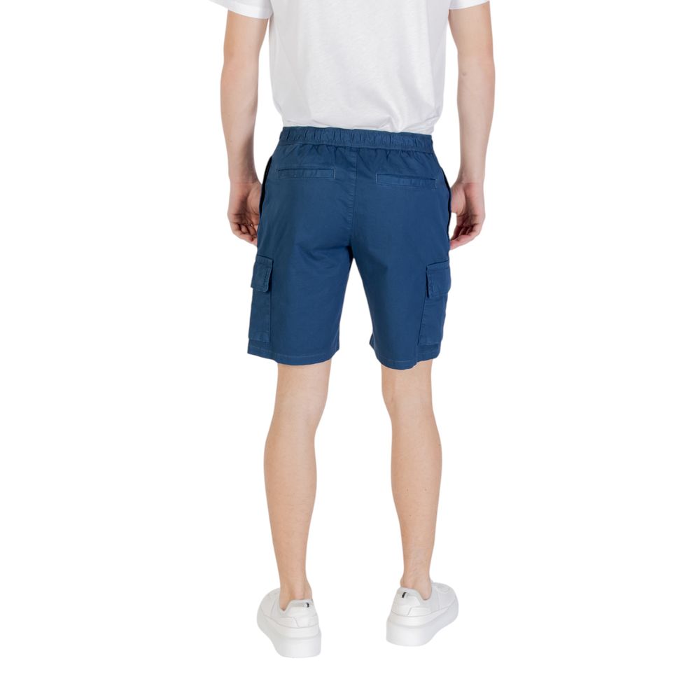 Hugo Boss Blaue Baumwoll-Bermudashorts