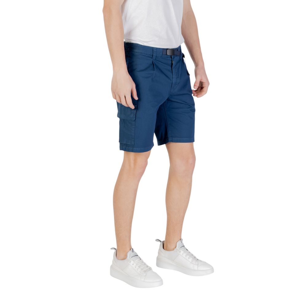 Hugo Boss Blaue Baumwoll-Bermudashorts