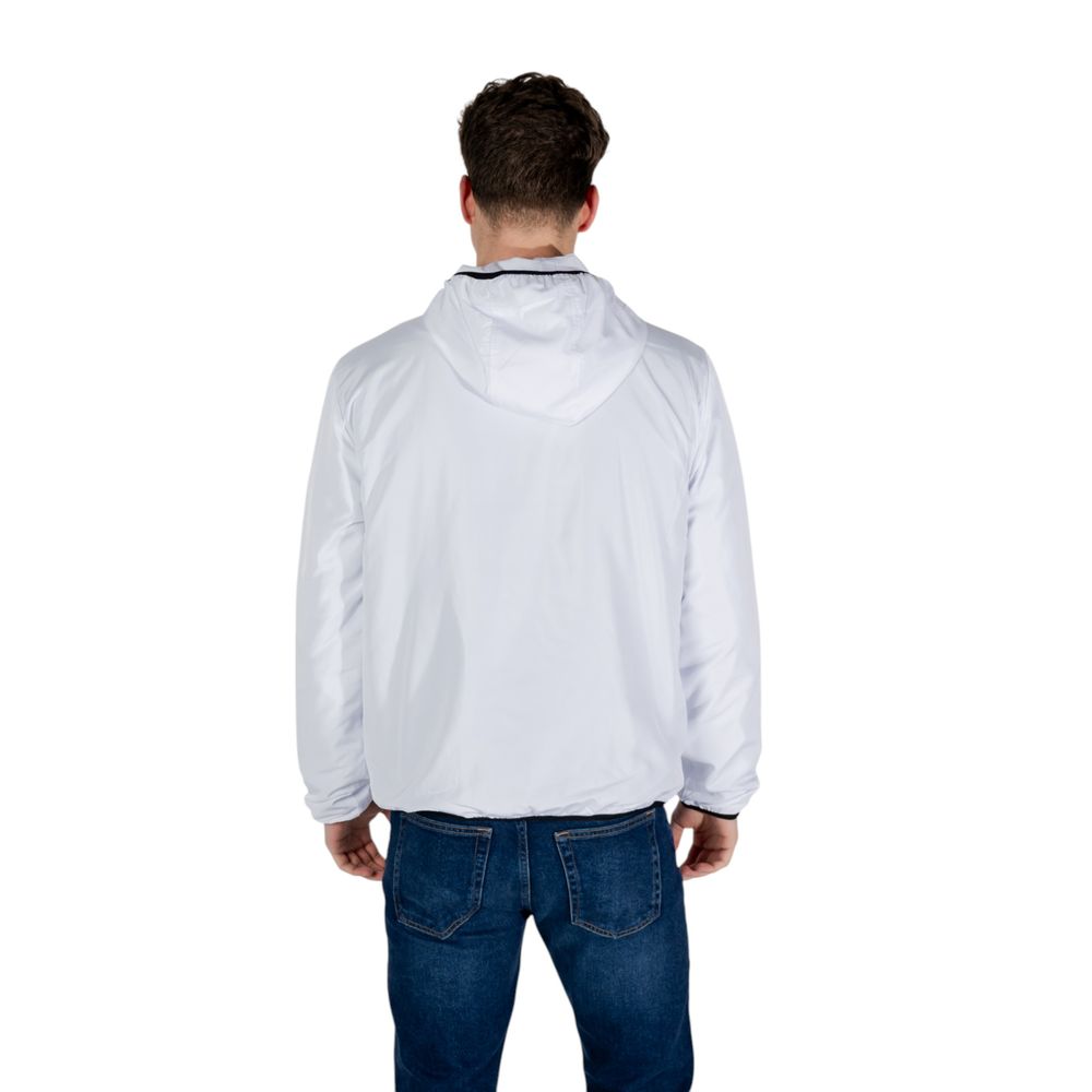 EA7 Emporio Armani Weiße Shell-Jacke aus Polyester
