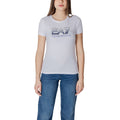 EA7 Emporio Armani Weißes Baumwoll-T-Shirt