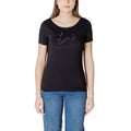 EA7 Emporio Armani Schwarzes Baumwoll-T-Shirt