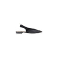 PINKO Schwarze flache Sandalen aus Leder
