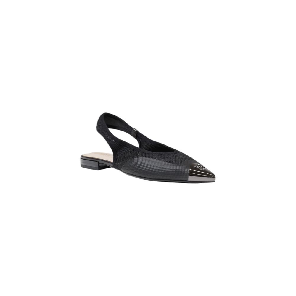 PINKO Schwarze flache Sandalen aus Leder