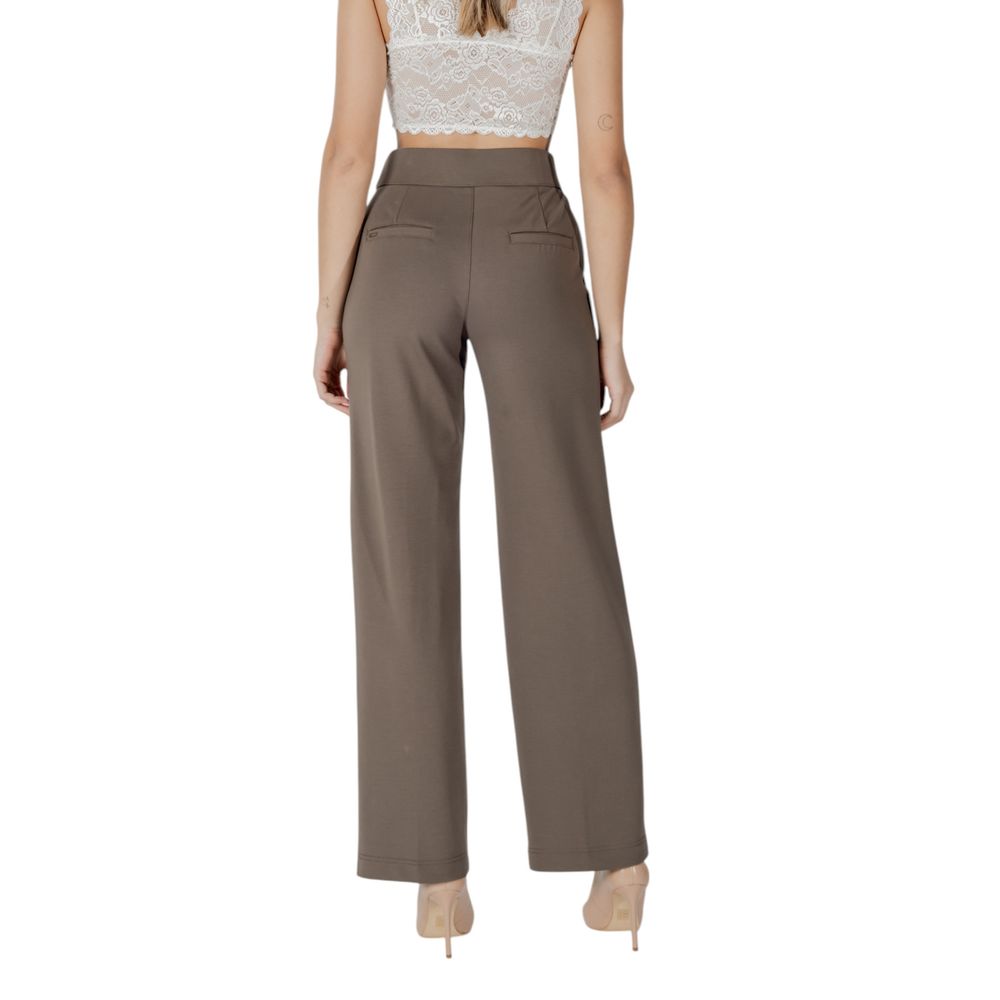 Street One Braune Viskose-Freizeithose