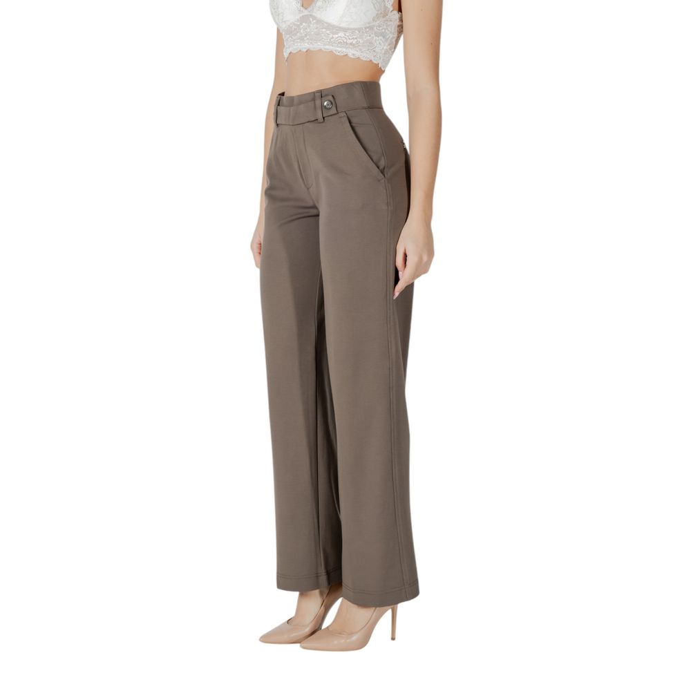 Street One Braune Viskose-Freizeithose
