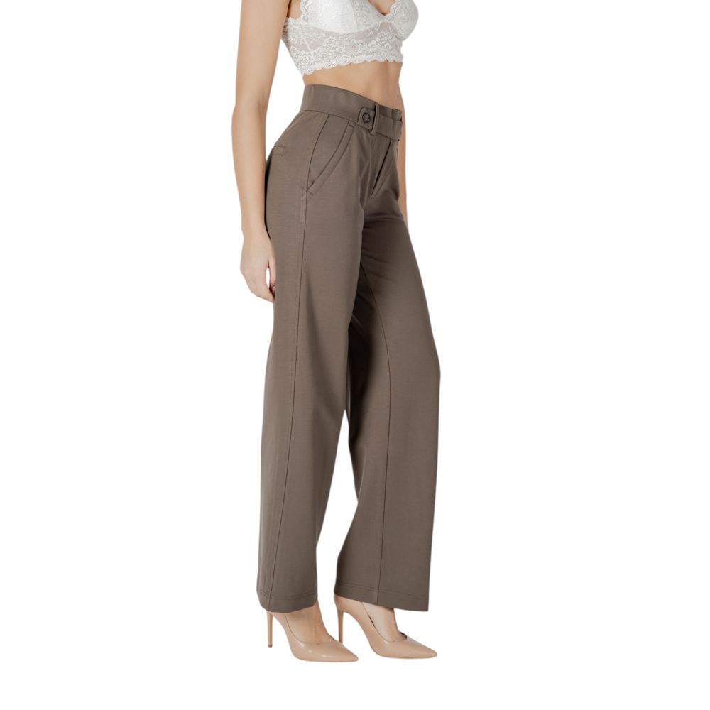 Street One Braune Viskose-Freizeithose