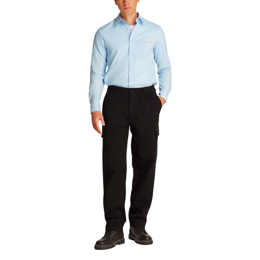 Calvin Klein Jeans Schwarze Cargo-Hose aus Baumwolle