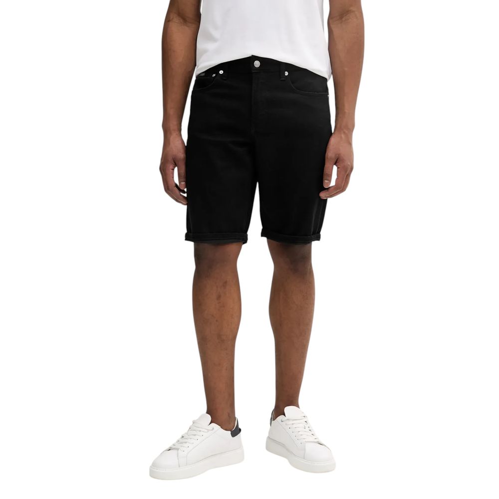 Calvin Klein Jeans Schwarze Baumwoll-Bermudashorts