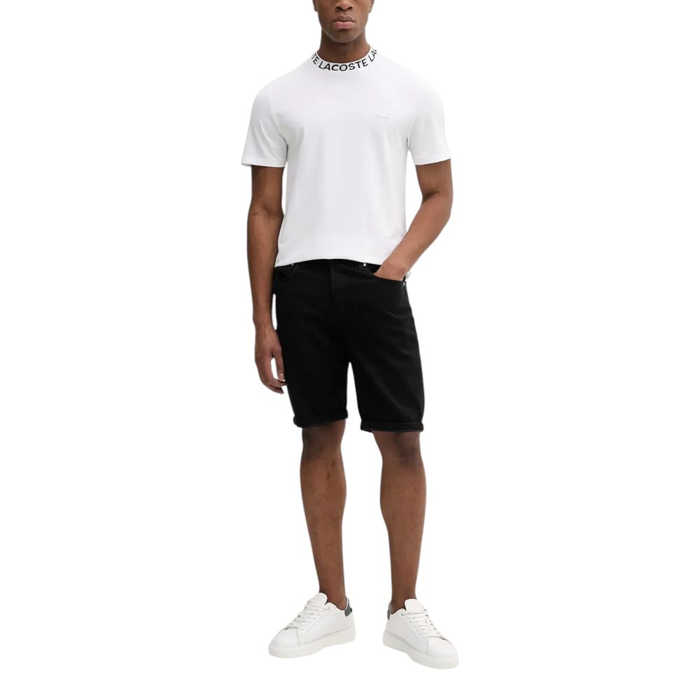 Calvin Klein Jeans Schwarze Baumwoll-Bermudashorts