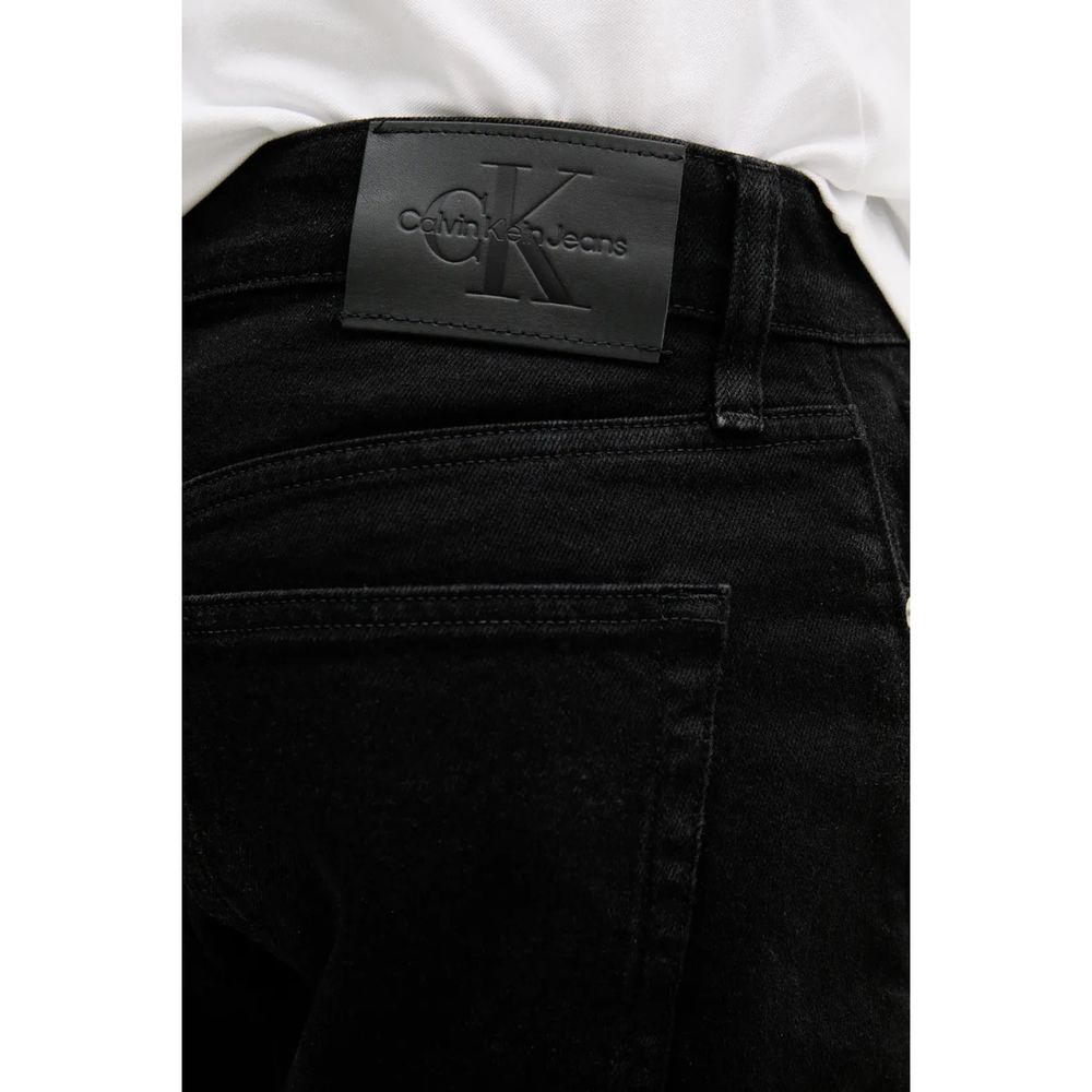 Calvin Klein Jeans Schwarze Baumwoll-Bermudashorts