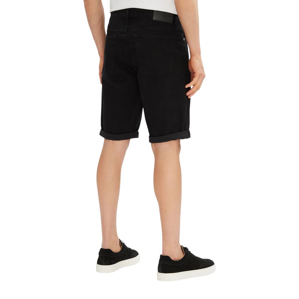 Calvin Klein Jeans Schwarze Baumwoll-Bermudashorts