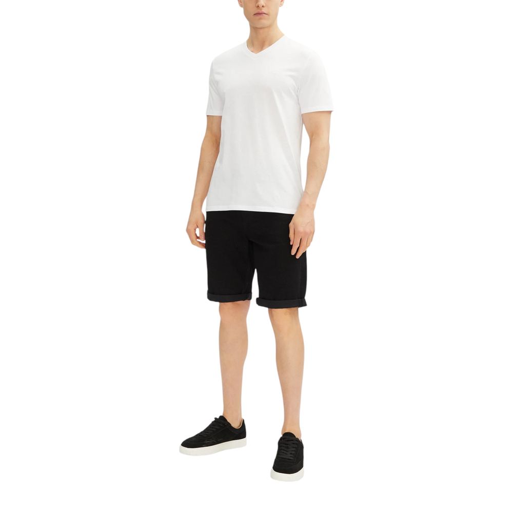 Calvin Klein Jeans Schwarze Baumwoll-Bermudashorts