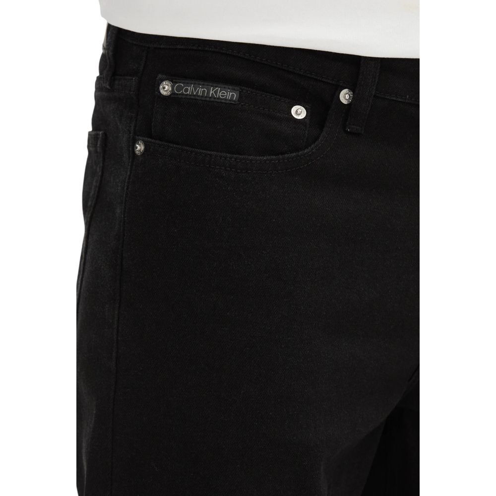 Calvin Klein Jeans Schwarze Baumwoll-Bermudashorts