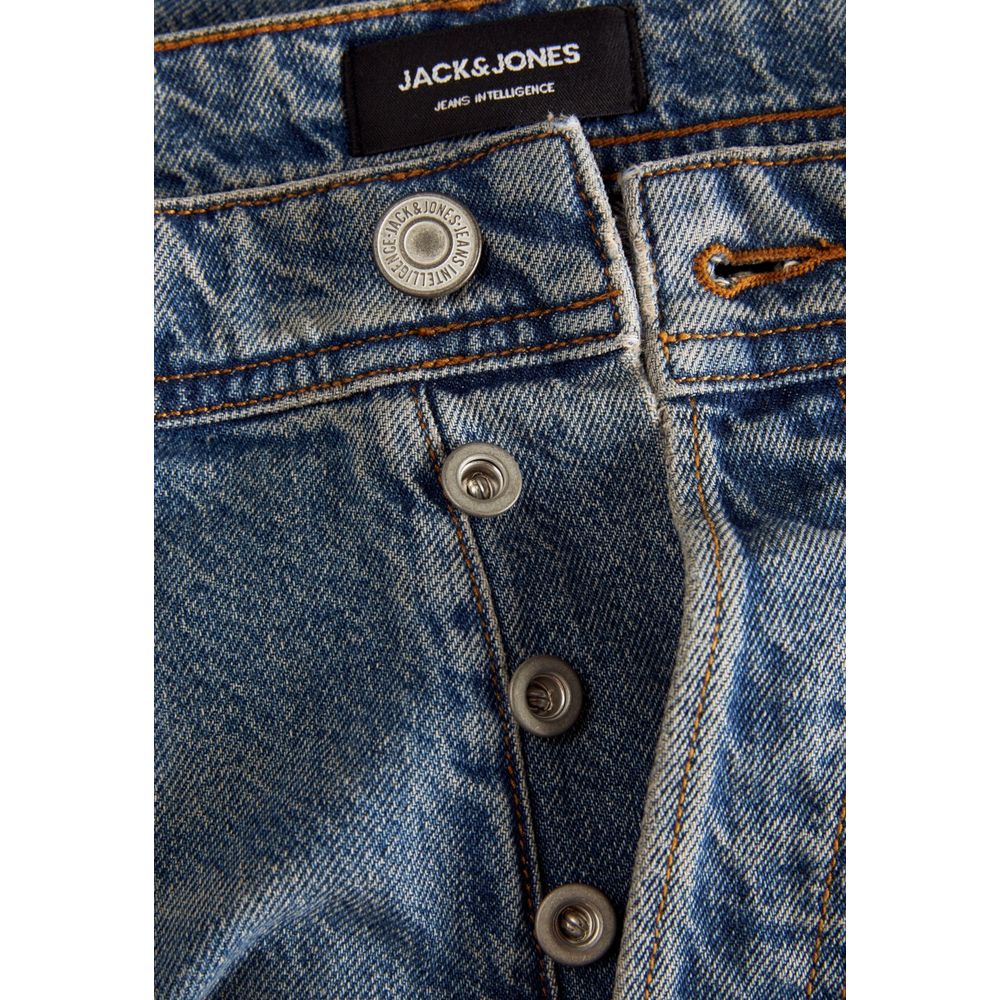 Jack Jones Blaue Baumwolljeans im Relaxed Fit