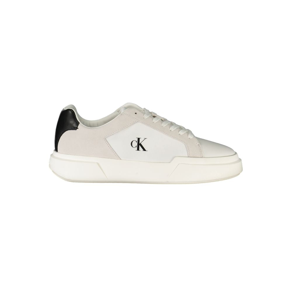 Calvin Klein Bianco Leder Herren Sneaker