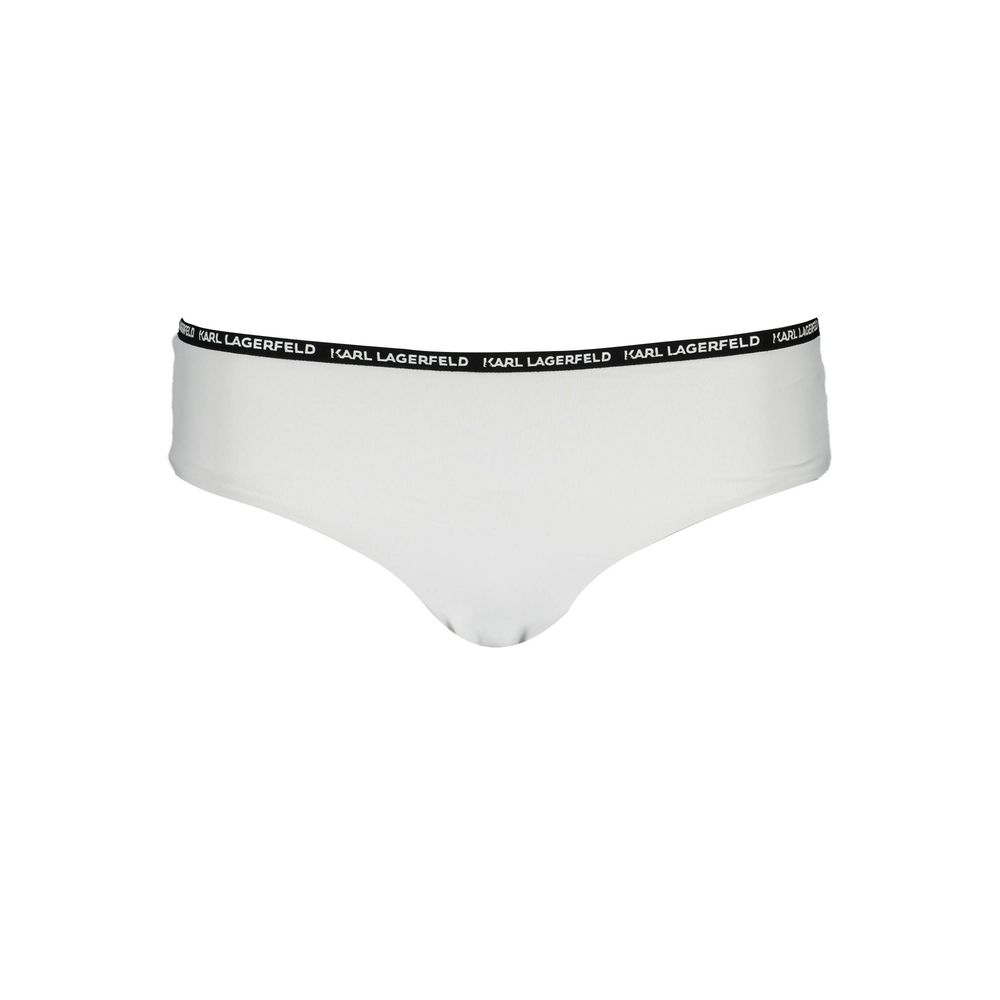 Karl Lagerfeld Weiße Elastan-Badebekleidung