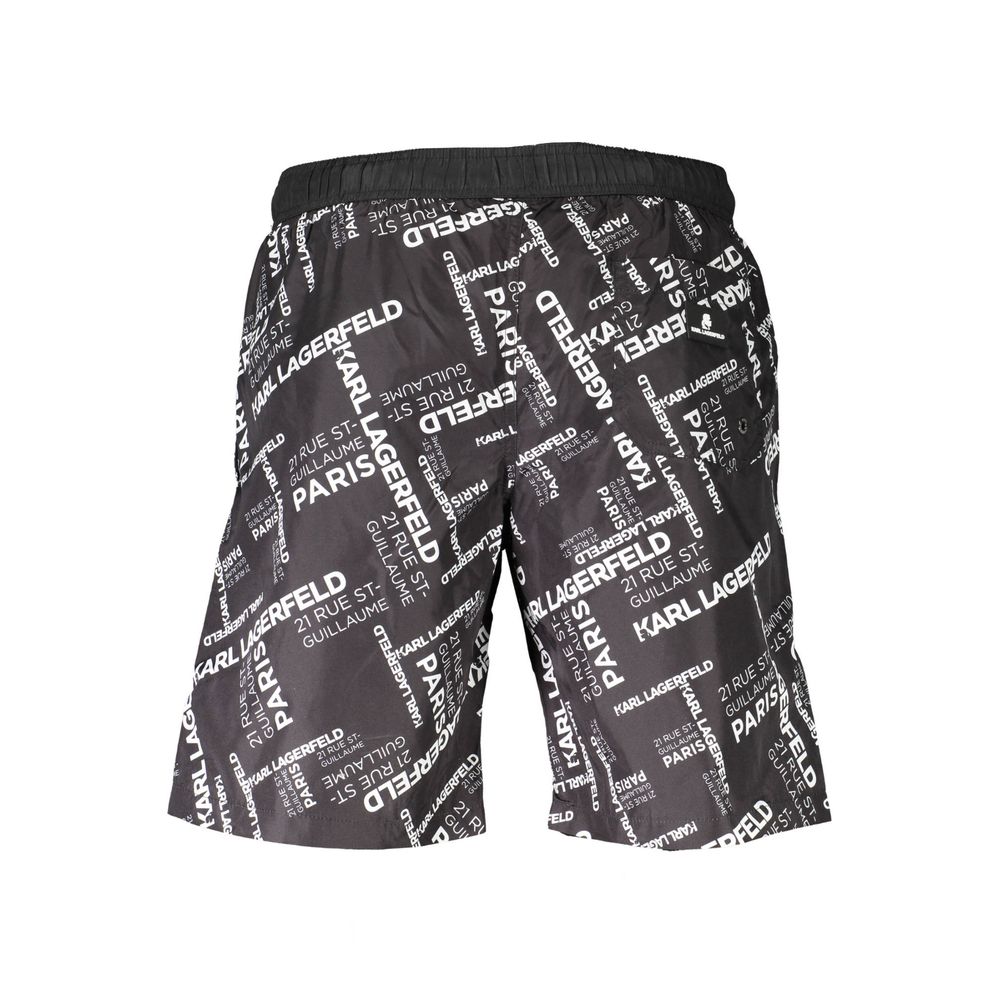 Karl Lagerfeld Schwarze Polyester-Badebekleidung