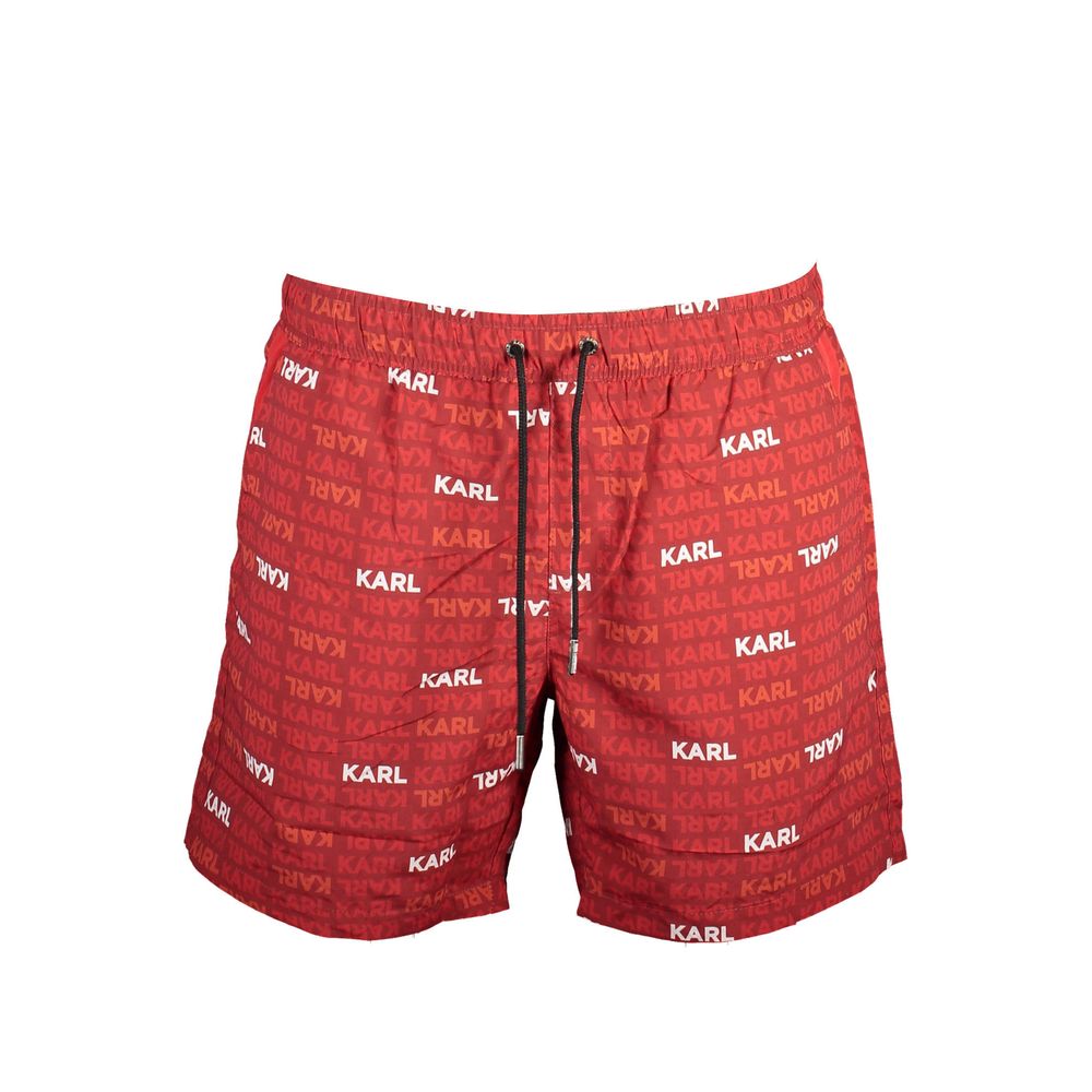 Karl Lagerfeld Rote Polyester-Badebekleidung