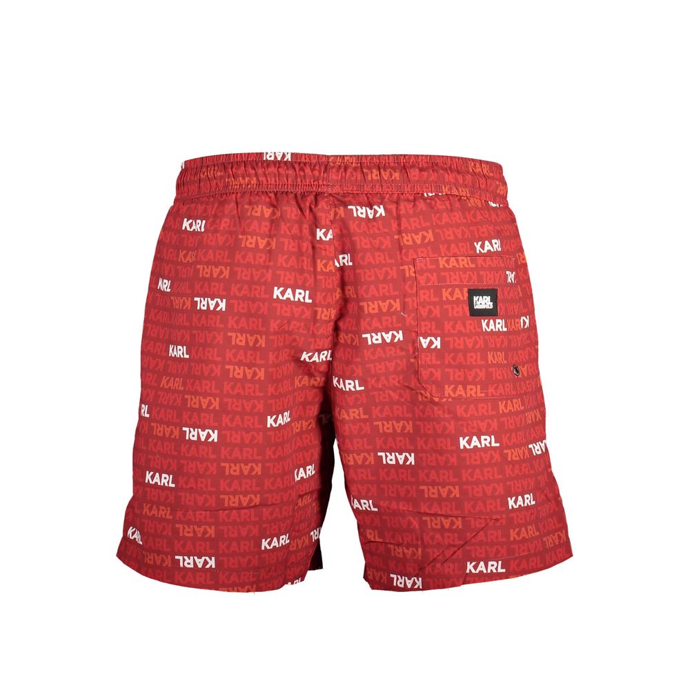 Karl Lagerfeld Rote Polyester-Badebekleidung