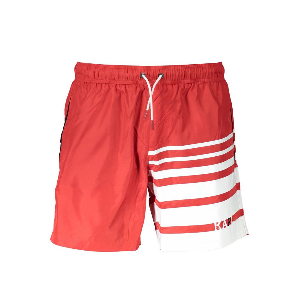 Karl Lagerfeld Rote Polyester-Badebekleidung
