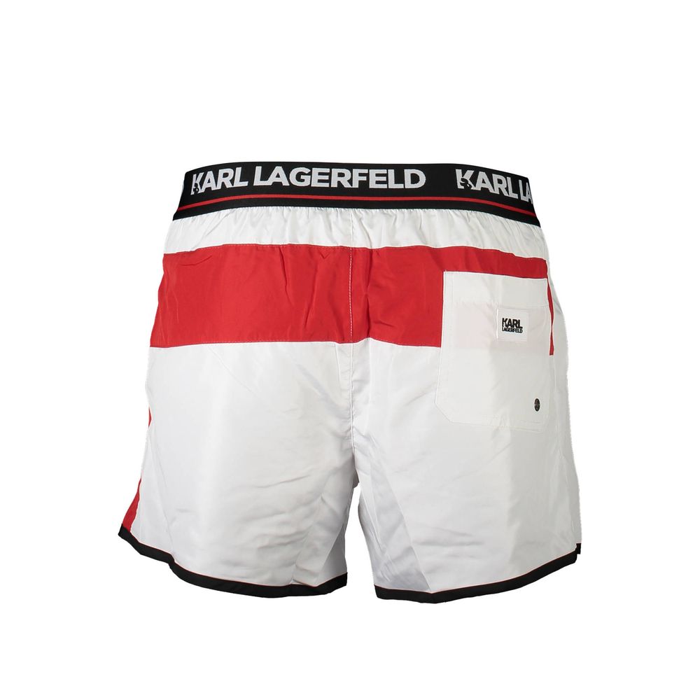 Karl Lagerfeld Weiße Polyester-Badebekleidung