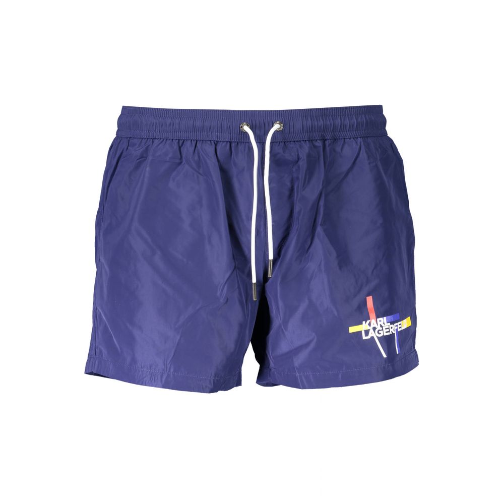 Karl Lagerfeld Blaue Polyester-Badebekleidung