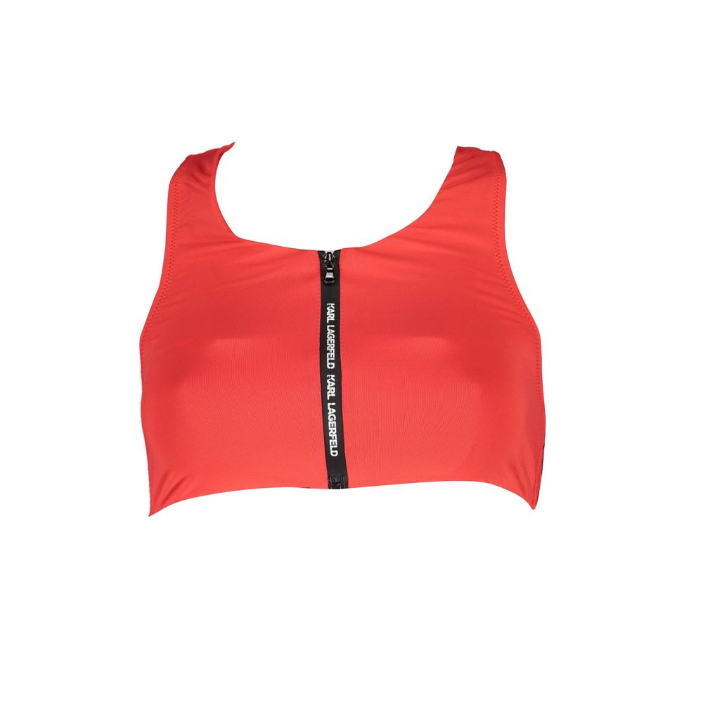 Karl Lagerfeld Rote Elastan-Badebekleidung